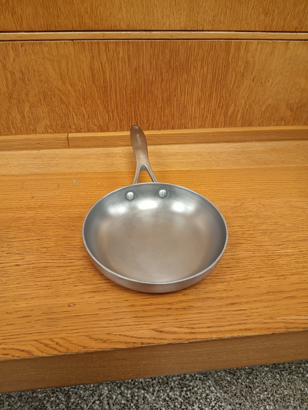 GreenPan Silver Stainless Steel Fry Pan with Riveted Handle